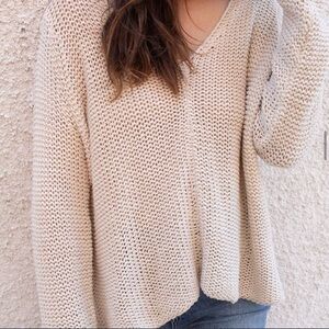 CJLA knitted Cream Sweater